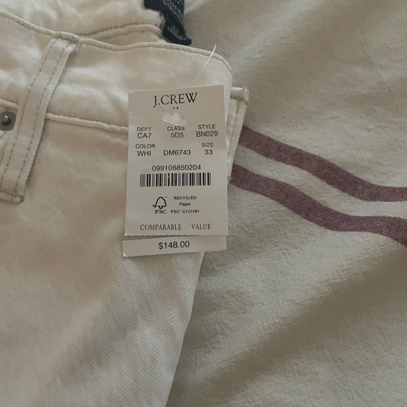 NWT JCrew High-Rise Straight Jeans Size 33 - Picture 4 of 6